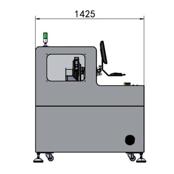5-axis PCB router equipment side view
